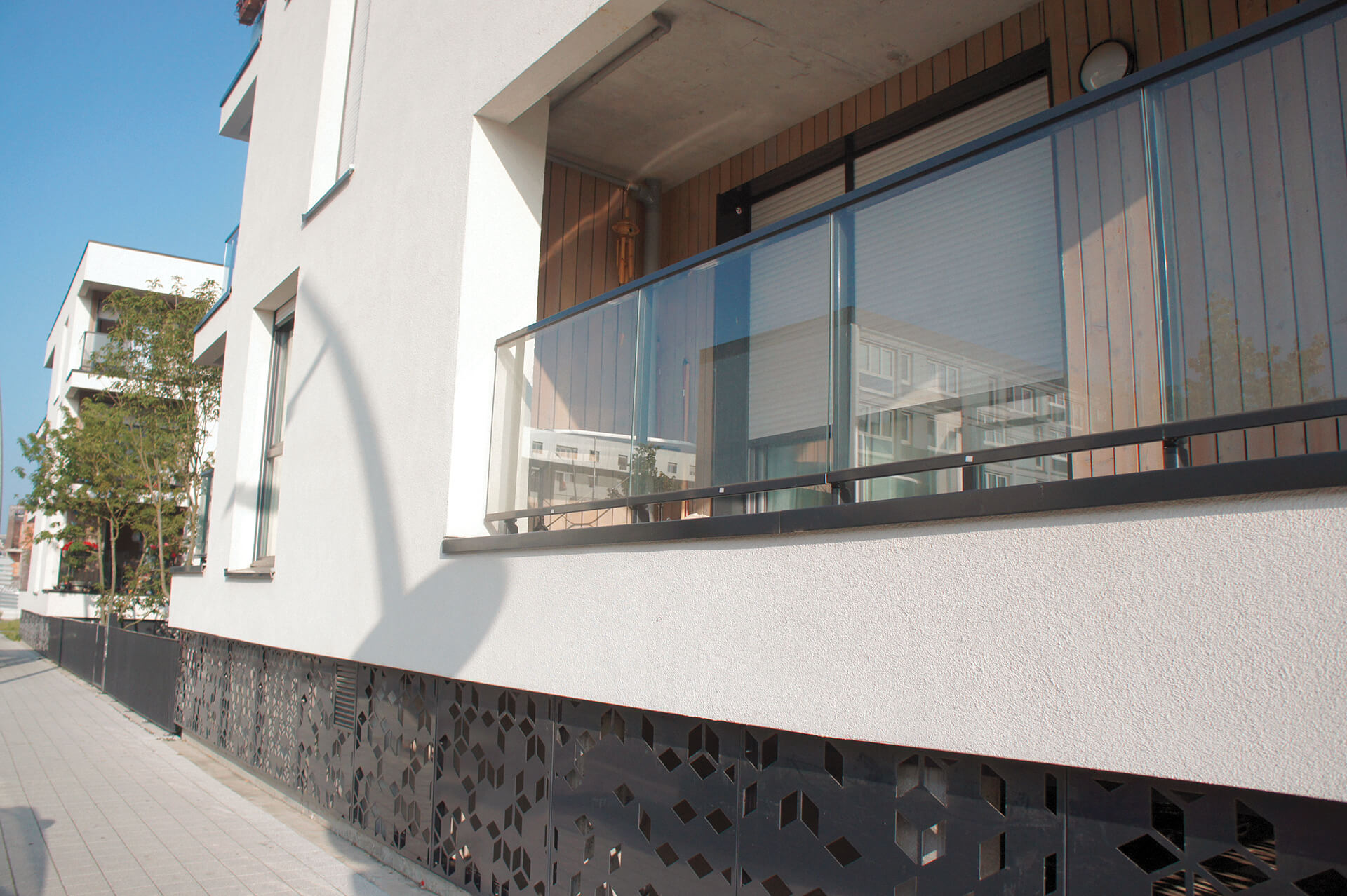 revêtement façade en résine — réalisation Inspiration Résine