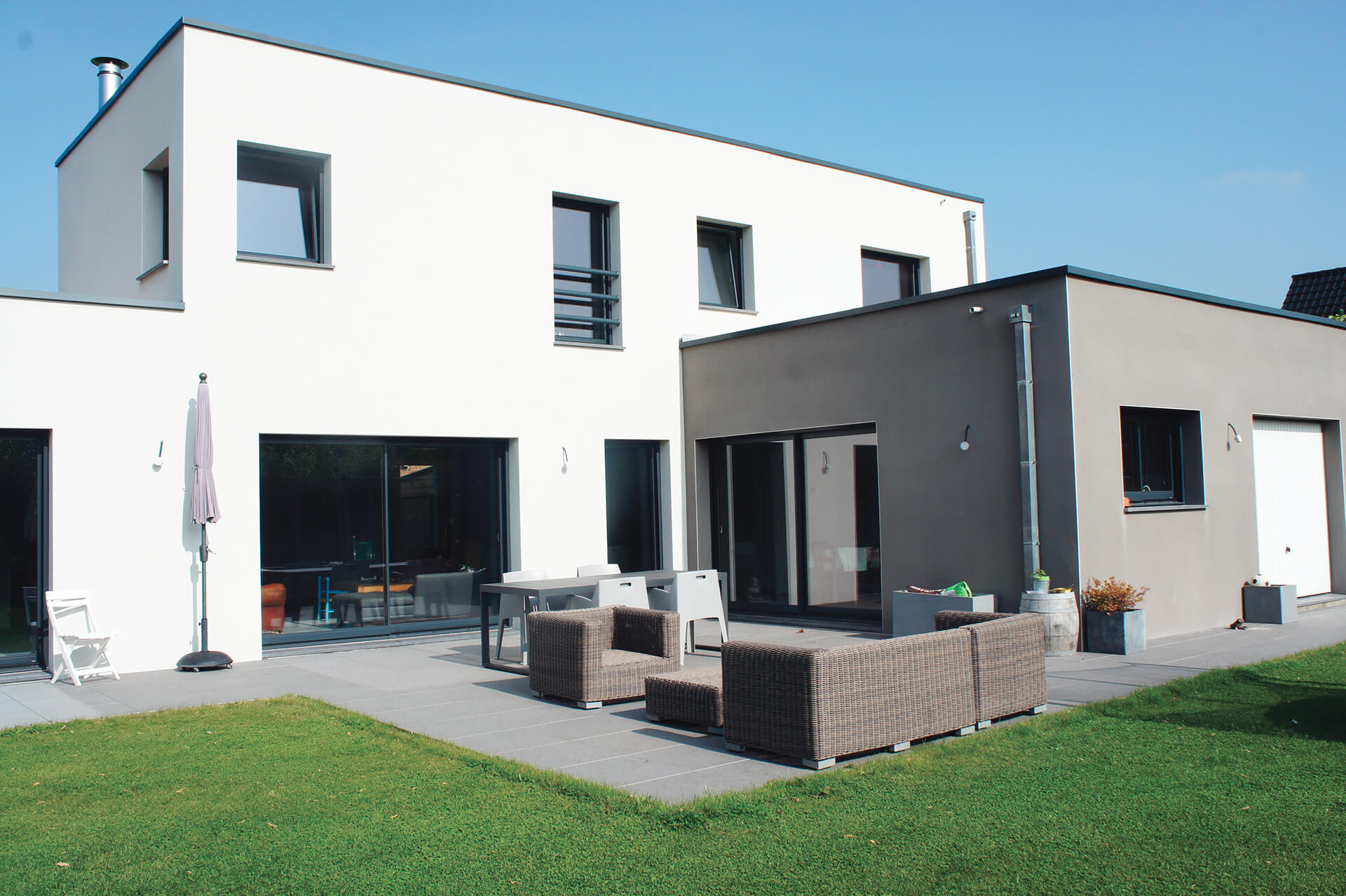 revêtement façade en résine — réalisation Inspiration Résine