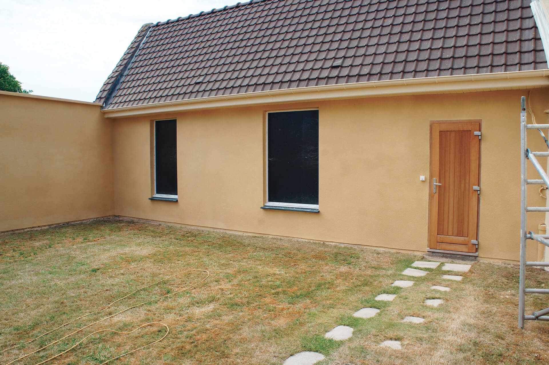 revêtement façade en résine — réalisation Inspiration Résine