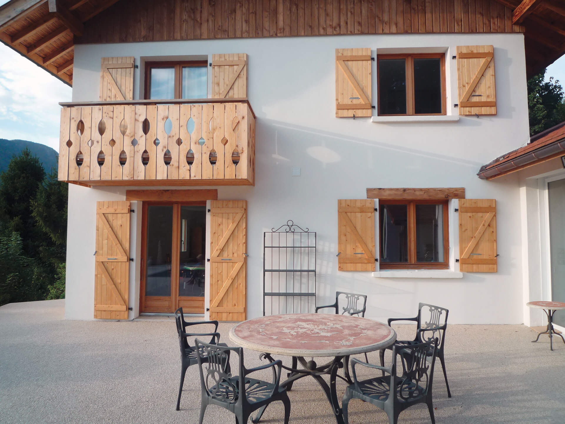 revêtement façade en résine — réalisation Inspiration Résine