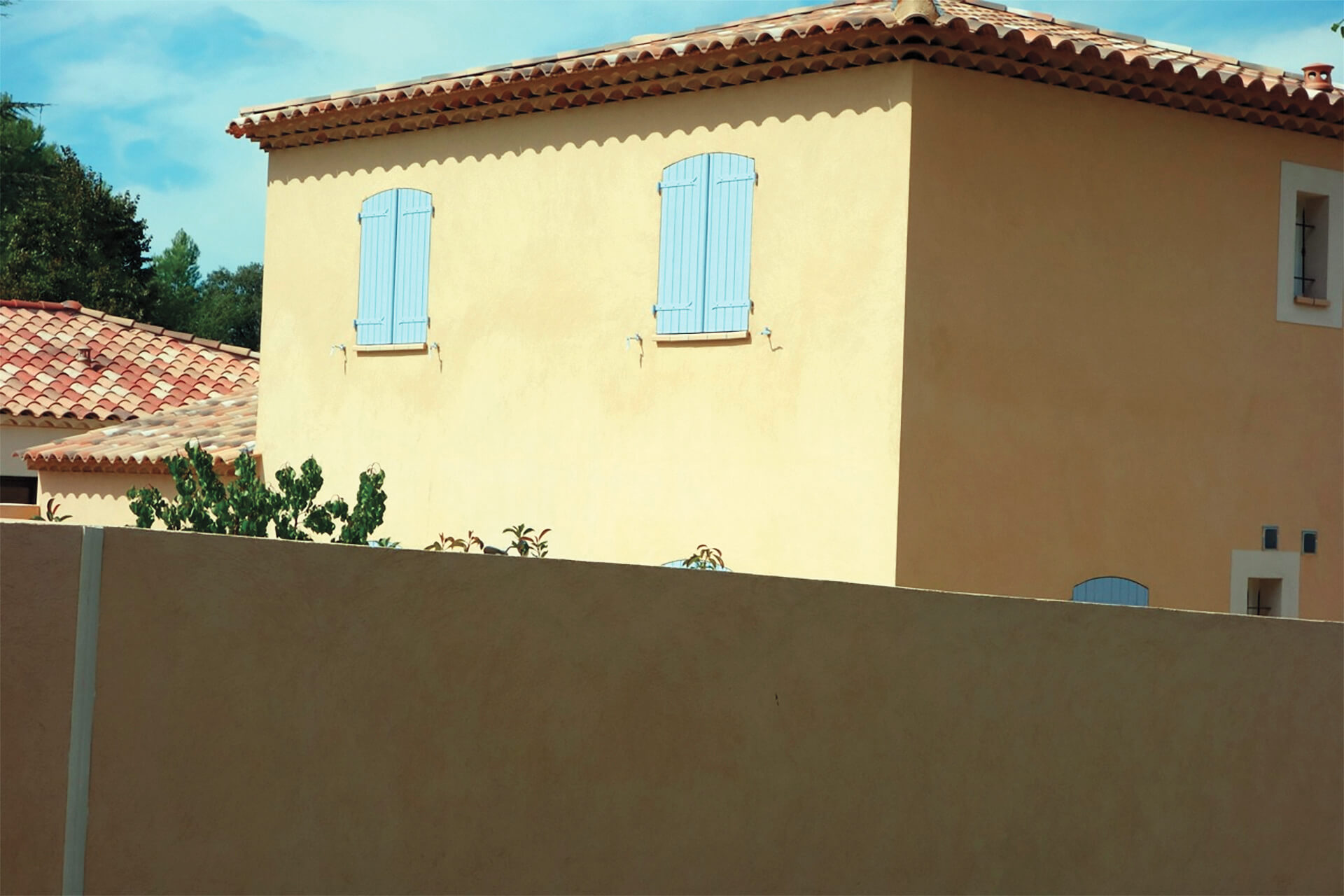 revêtement façade en résine — réalisation Inspiration Résine