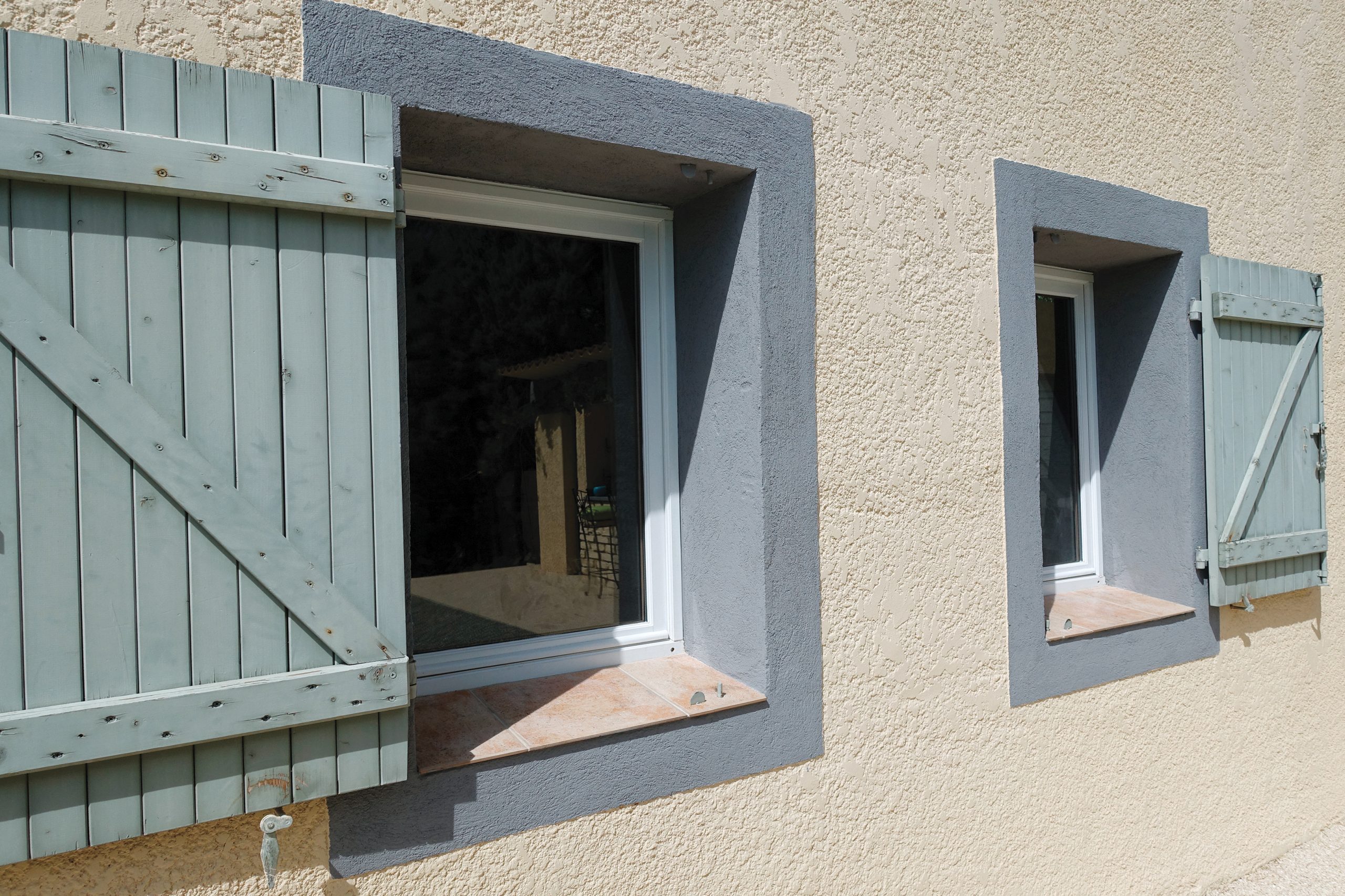 revêtement façade en résine — réalisation Inspiration Résine
