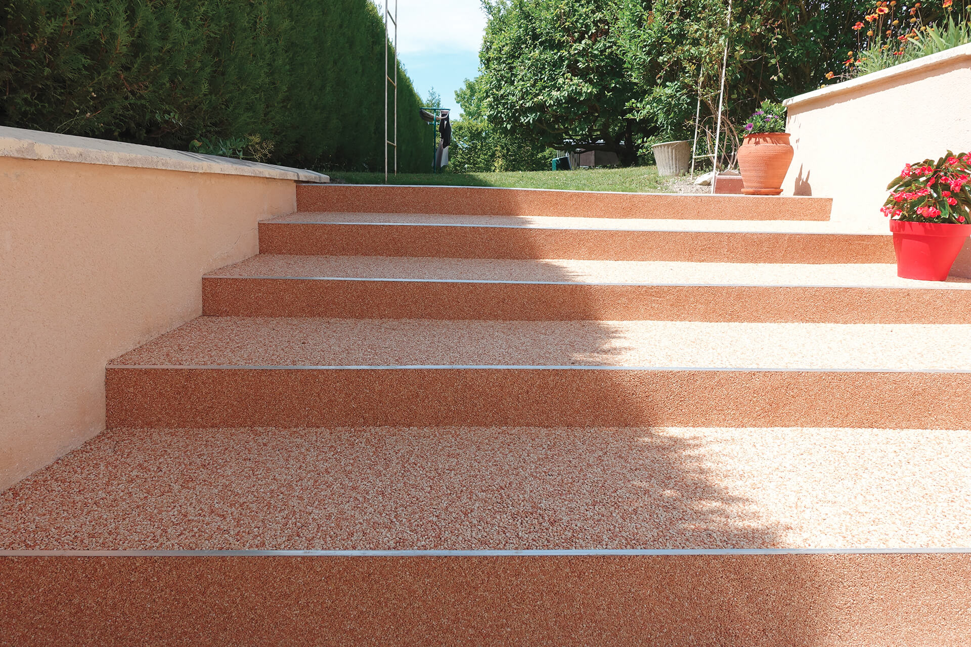 résine pour escaliers — réalisation Inspiration Résine