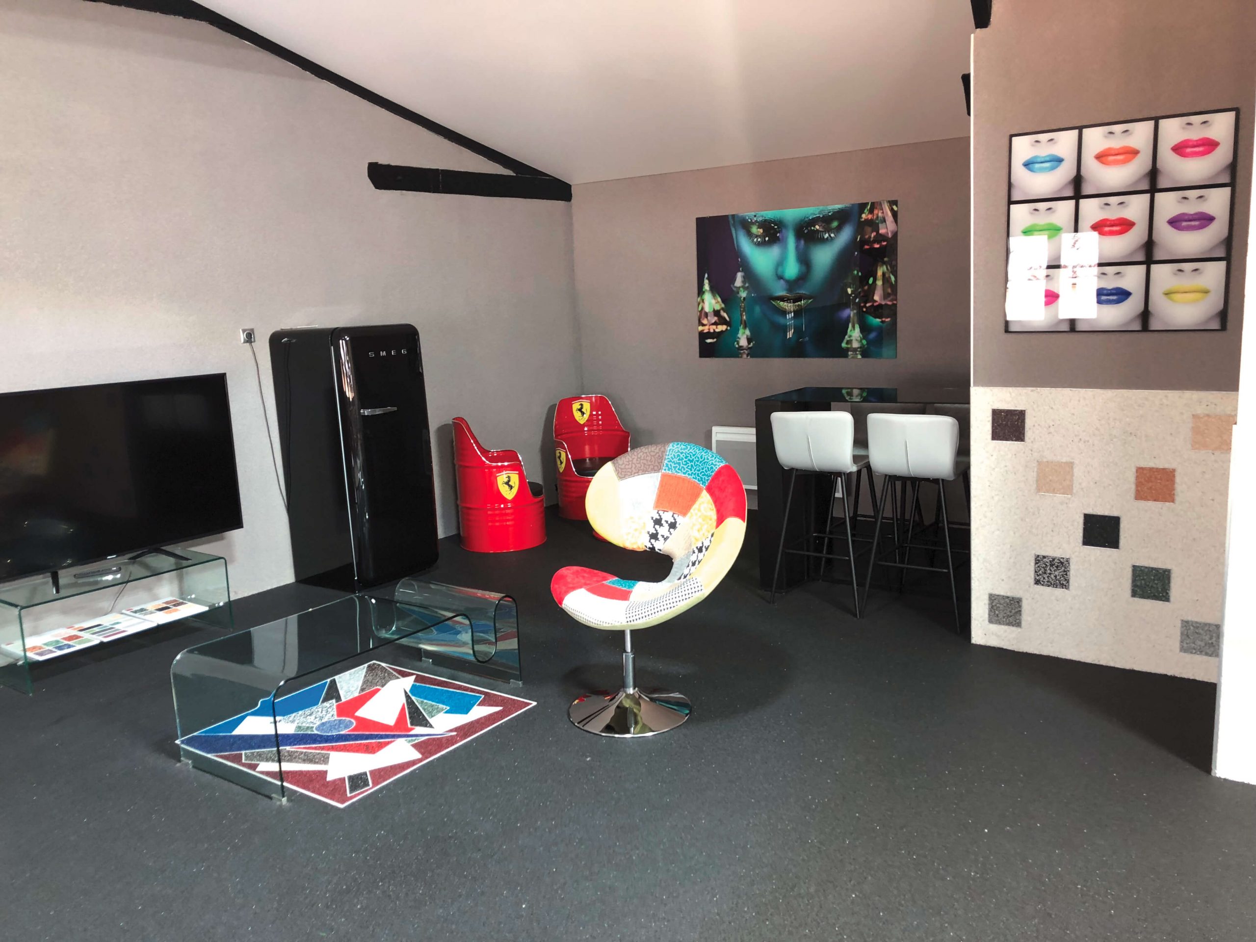 sol intérieur résine renforcée — réalisation Inspiration Résine