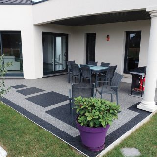 terrasse en résine — réalisation Inspiration Résine